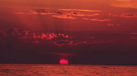 Red sea sunset Stock Footage 62772638