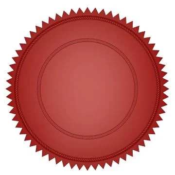 Red seal Illustrazione stock