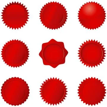 Red Seals Stock Illustration