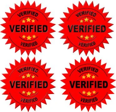 Red seals - "Verified" Stock-Illustration