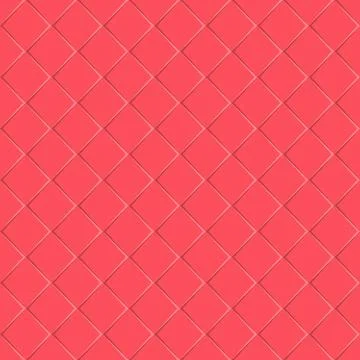 Red seamless background of square plates. Simple flat design for website desi Stock Illustration