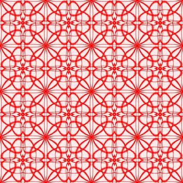 Red Seamless Geometric Pattern Abstract Background Stock Illustration