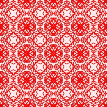 Red Seamless Geometric Pattern Abstract Background Stock Illustration