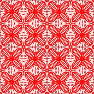 Red Seamless Geometric Pattern Abstract Background Stock Illustration