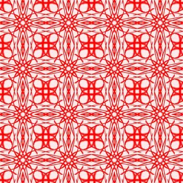 Red Seamless Geometric Pattern Abstract Background Stock Illustration