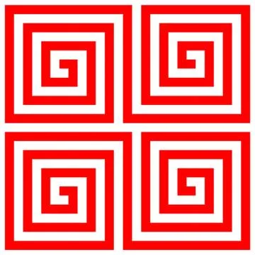 Red Seamless Japanese pattern of ramen pattern Stock Illustration