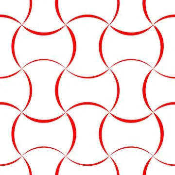 Red seamless Japanese pattern showing the connection of weights Illustrazione stock