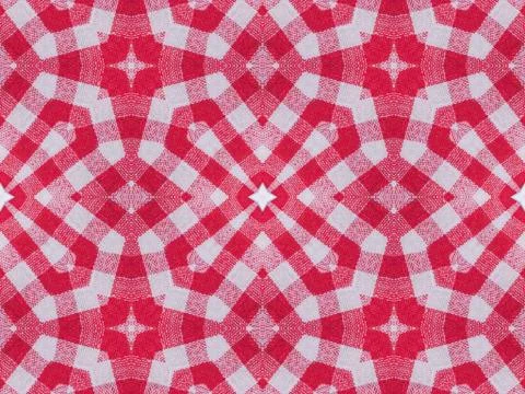 Red seamless mandala design Illustration