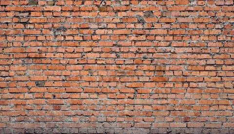 Red seamless (only horizontal) bricks Stockfoto's