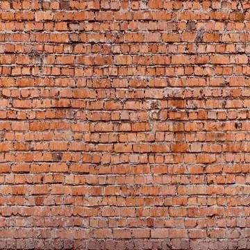 Red seamless (only horizontal) bricks Stock Photos