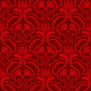 Red seamless ornament pattern Stock Illustration