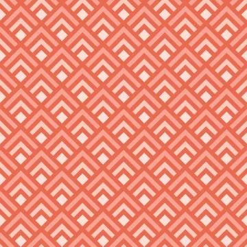 Red seamless pattern with geometric shapes Stock Illustration