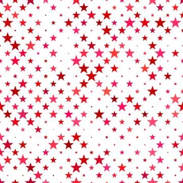Red seamless pentagram star pattern background - vector design Illustrazione stock