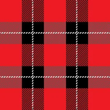 Red seamless tartan plaid  pattern Illustrazione stock