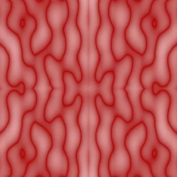 Red seamless texture. Red abstraction with blurred, symmetrical, mirror.  Stock Photos