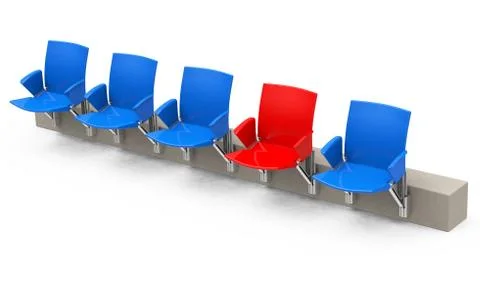 The red seat Stock Illustration