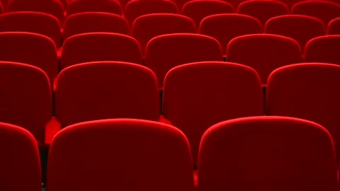 Red seats in a empty theater and opera Stock Footage 103321233