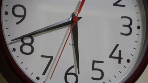 Red seconds hand and bright dial 4K Stock-Footage 168880622