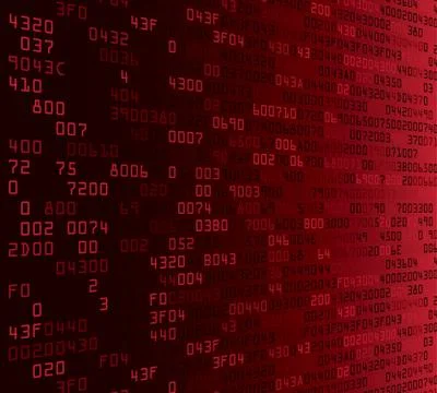 Red security background with HEX-code Stock Illustration