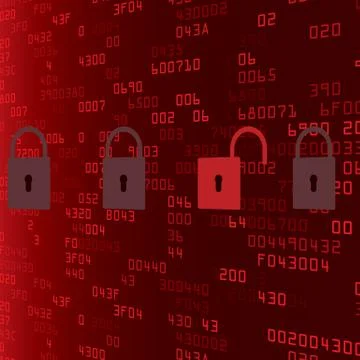 Red security background with HEX-code Stock Illustration