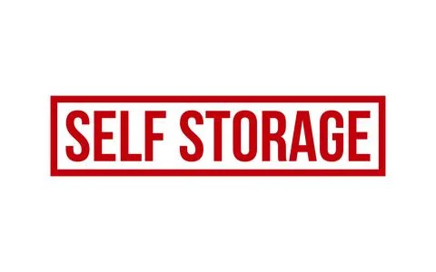 Red Self Storage Rubber Stamp Seal Vector Stock Illustration