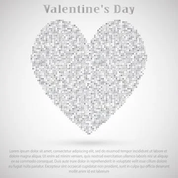 Red sequin background. I love you. Valentines Day. Stock Illustration