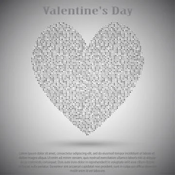 Red sequin background. I love you. Valentines Day. Stock Illustration