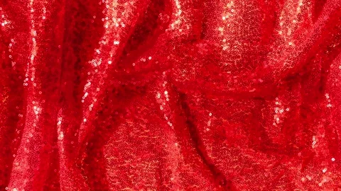 Red sequin festive background. Christmas,New Year celebration  backdrop Stock Footage 342842170