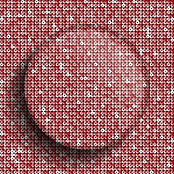 Red sequins backgeound. Valentines Day. Stock Illustration