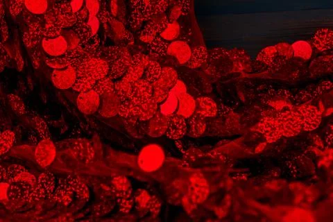 Red sequins pattern. Sparkling sequins background. Red sequin fabric for back Foto stock