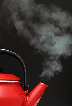 Red Settle Steaming Stock Photos