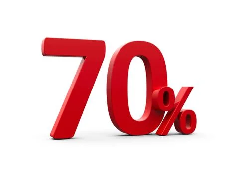 Red seventy percent Stock Illustration