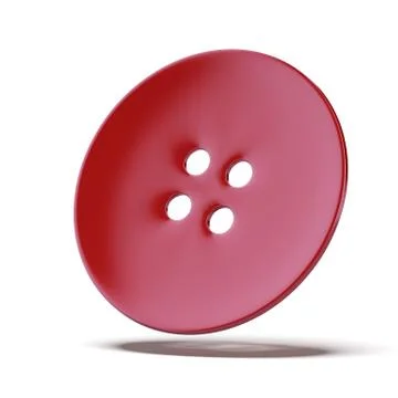 Red sewing button 스톡 일러스트