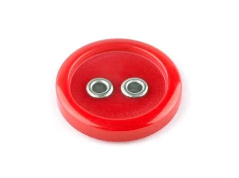 Red sewing button Stock Photos