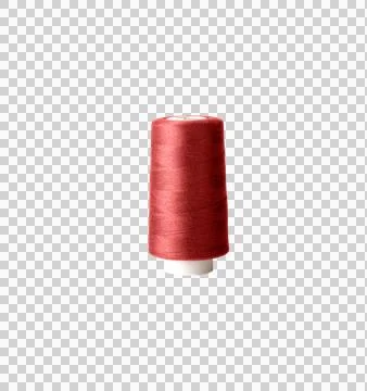 Red Sewing Thread Spool PNG Stock Photos