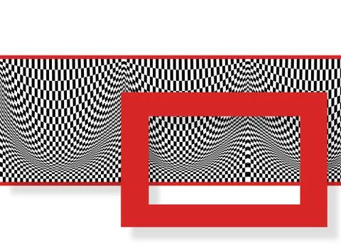 Red sguare Stock Illustration