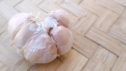 Red Shallots Drying Under Sunlight On Traditional Bamboo Tray Stock Footage 340248471