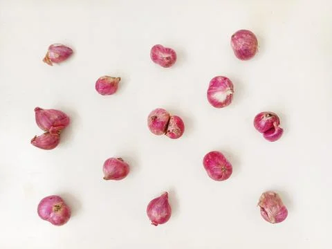 Red shallots pattern Foto stock