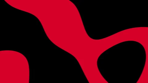 Red shapes on black background form abstract design. Stock Footage 292726033