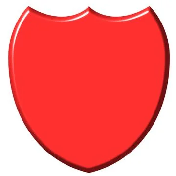 Red Shield Stock Illustration
