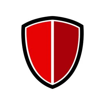 Red shield Stock Illustration