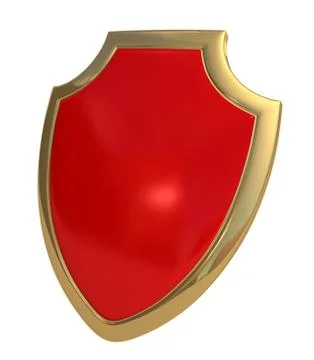 Red shield Stock Illustration