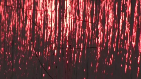 Red shimmer rotated, abstract vertical narrow line shapes, like fire? but not Stock Footage 273714971