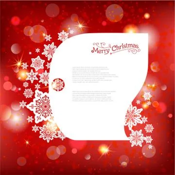 Red shining Christmas background Stock Illustration