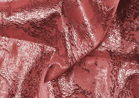 Red shining cloth texture background. Natural material pattern cover 3D ill.. 库存插图