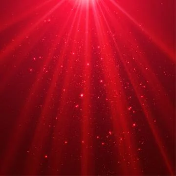 Red shining light top magic abstract Stock Illustration