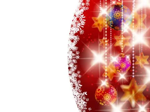 Red shiny christmas background. Stock Illustration