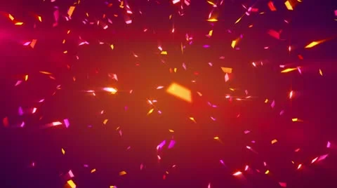 red shiny confetti background loop | Stock Video | Pond5