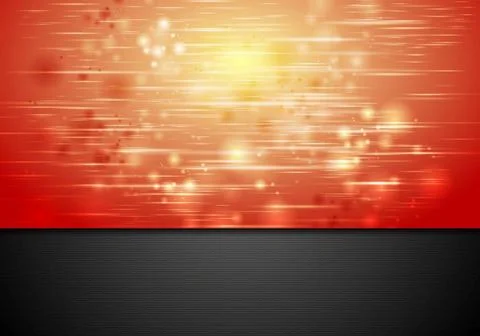 Red shiny sparks vector background Red shiny sparks background. Vector des... 스톡 사진
