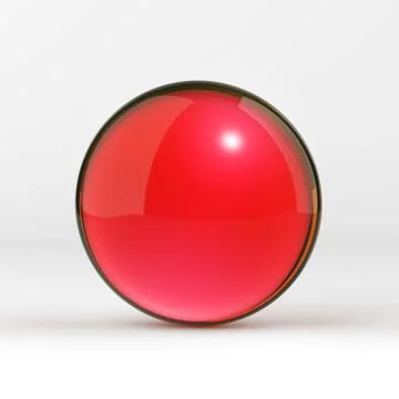 Red shiny sphere Stock Illustration